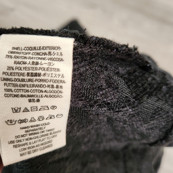 Free People Black‎ Skirt 6 Fit and Flare Chenille Cheetha Flared Skater Side Zip - Picture 6 of 10